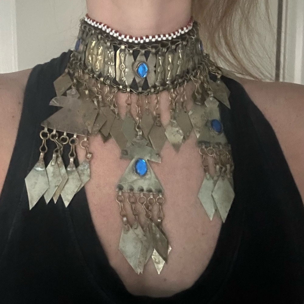 Child of Wild Gold and Blue Bohemian Necklace